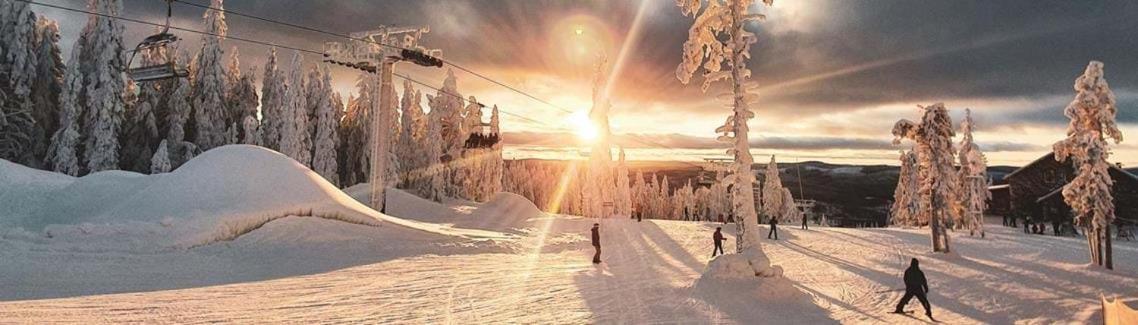 شقة Raemsbyns Fritidsby, Naera Romme Alpin Idkerberget المظهر الخارجي الصورة